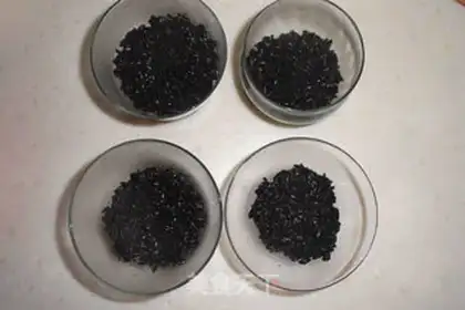 Make Mango coconut juice, black rice step 3