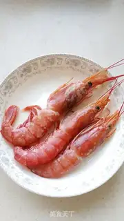 Make Garlic roasted South American red shrimp step 0