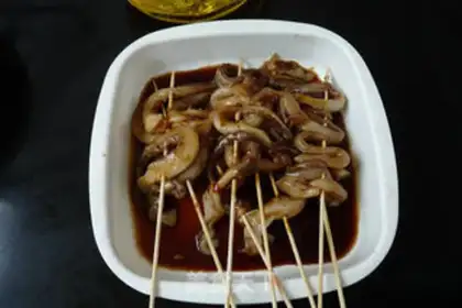 Make Soy squid shaving step 1