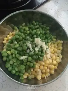 Make Blue bean corn shrimp step 2