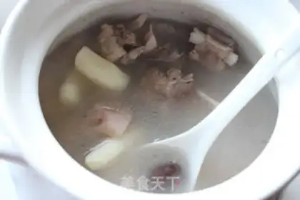 Make Lian Qianshan pharmaceuum soup step 7