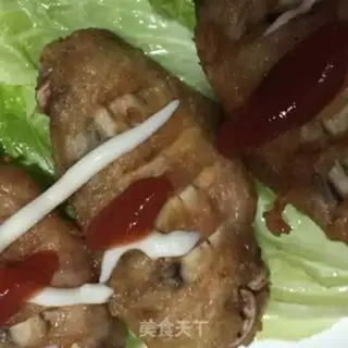 Make Sweet fried chicken wings step 6