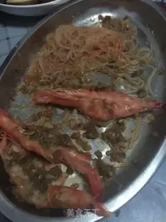 Make A garlic fan with a shrimp step 13