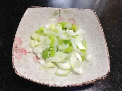 Make Onions and eggs step 1