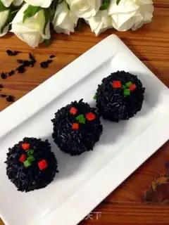 Make Black rice round step 8