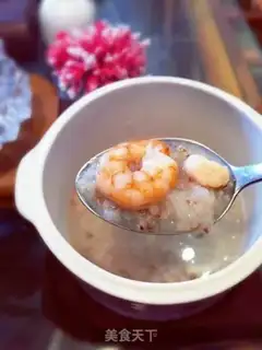 Make Shrimp rice congee step 2