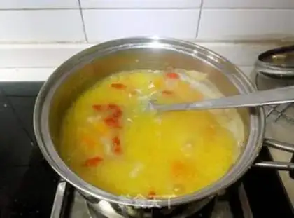 Make Pumpkin corn dumplings step 3