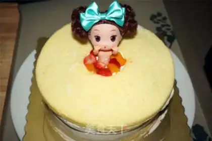 Make Eight-inch bath princess cake step 13