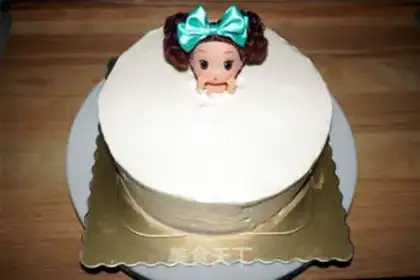 Make Eight-inch bath princess cake step 14