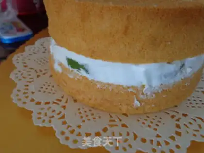 Make Rainbow birthday cake step 6