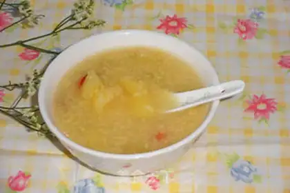 Make Apple rice porridge step 4