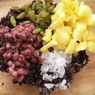 Make Black rice pineapple step 6
