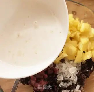 Make Black rice pineapple step 7