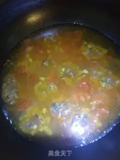 Make Tomato meatball noodles step 6