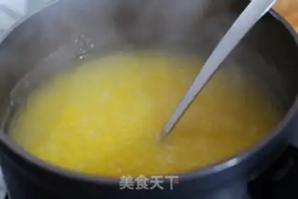 Make Nutritional corn porridge step 4