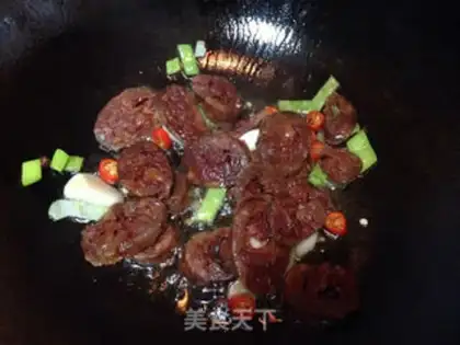 Make Pepper fried sausage step 3