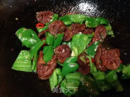 Make Pepper fried sausage step 5