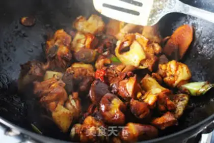 Make Chicken stew mushrooms step 7