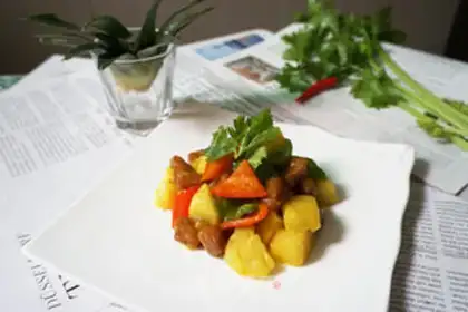 Make Curry pineapple step 11