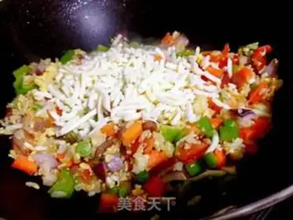 Make Vegetable cheese omelet step 15