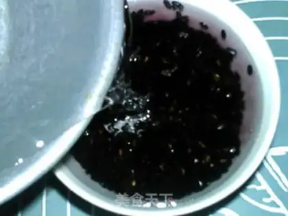 Make Three black rice paste step 2