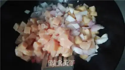 Make Curry chicken step 1