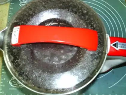 Make Three black rice paste step 9