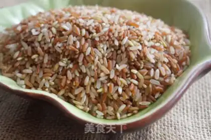 Make Red and salted rice and mushrooms step 0
