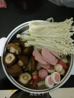 Make Chicken soup mushroom hotpot step 0