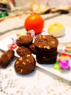 Make walnut chocolate handmade cookies step 11