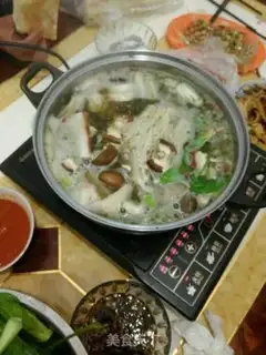 Make Chicken soup mushroom hotpot step 8