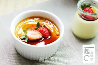 Make French caramel pudding step 8