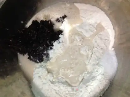 Make Black rice buns step 3