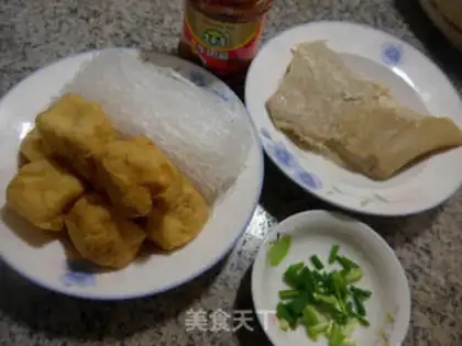 Make Tofu fan urchin soup step 0