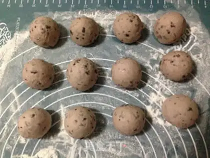 Make Black rice buns step 7