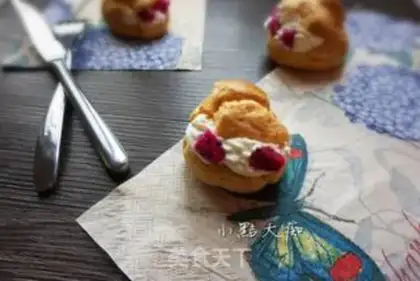 Make Flamingo butter puff step 10