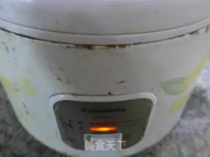 Make Egg squid steaming meat step 9