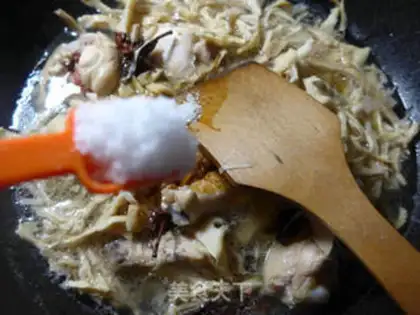 Make The water burns the chicken wings step 7