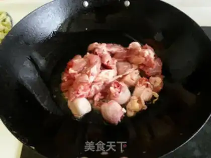 Make Soy potatoes, fried chicken step 4