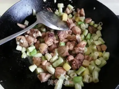 Make Soy potatoes, fried chicken step 7