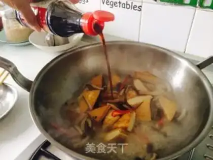 Make Saltless mushrooms and tofu step 12