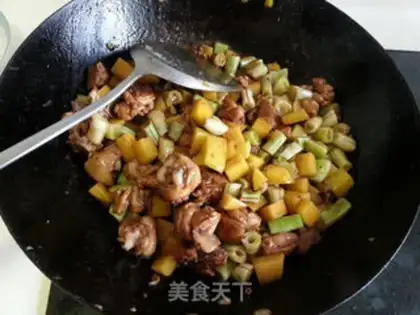 Make Soy potatoes, fried chicken step 10