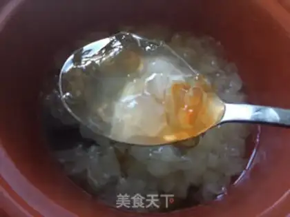 Make Peach and silver spoons step 5