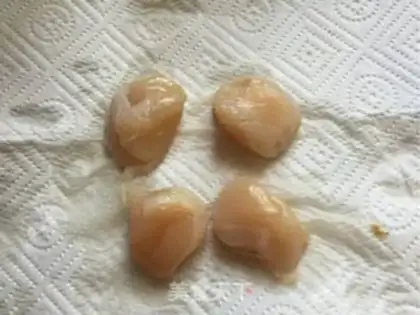 Make Fried scallops step 1
