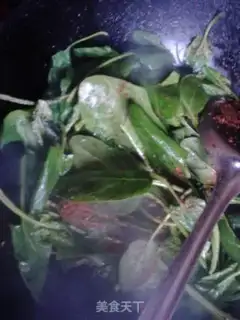 Make Spicy spinach step 2