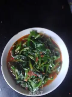 Make Spicy spinach step 3