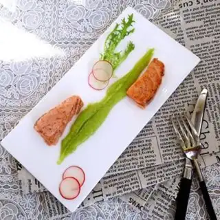 Make Fried salmon and soy sauce step 9
