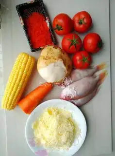 Make Red tomato seafood step 0