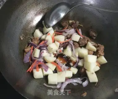 Make Sprinkled lamb rice step 4