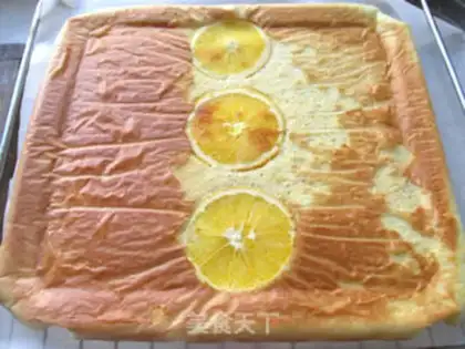 Make Orange cake roll step 7